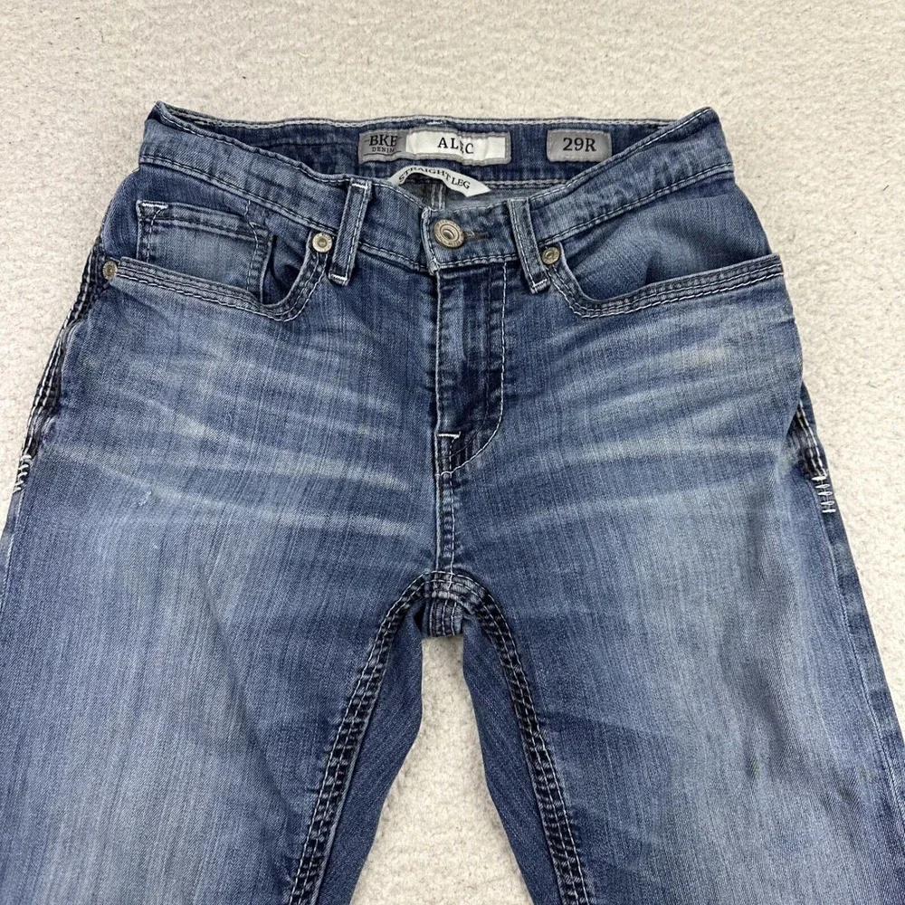BKE‎ Alec Jeans Men's 29R (29X31.5) Straight Leg Whiskered Western Rodeo Cowboy